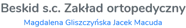 Beskid s.c. Zakład ortopedyczny Magdalena Gliszczyńska Jacek Macuda logo